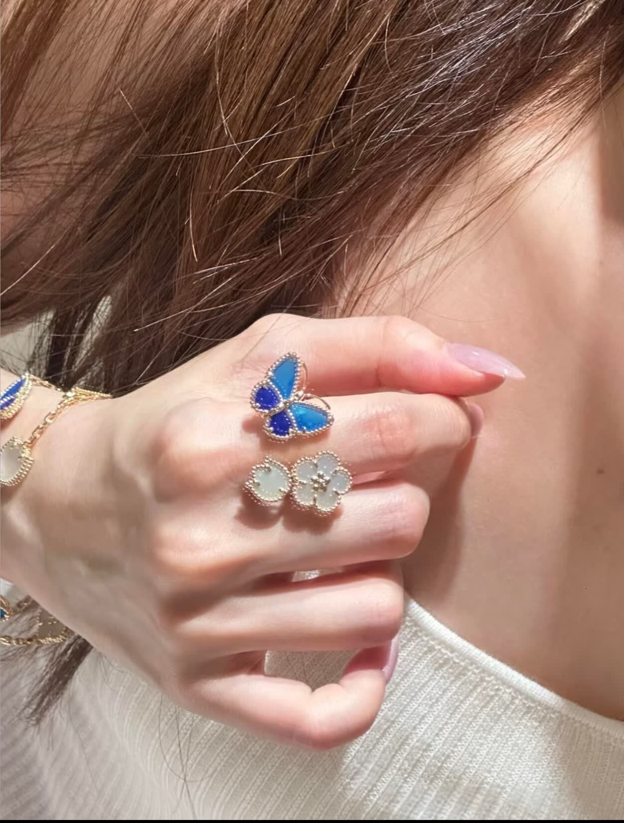 Van Cleef & Arpels Alhambra Ring and Bracelet Set